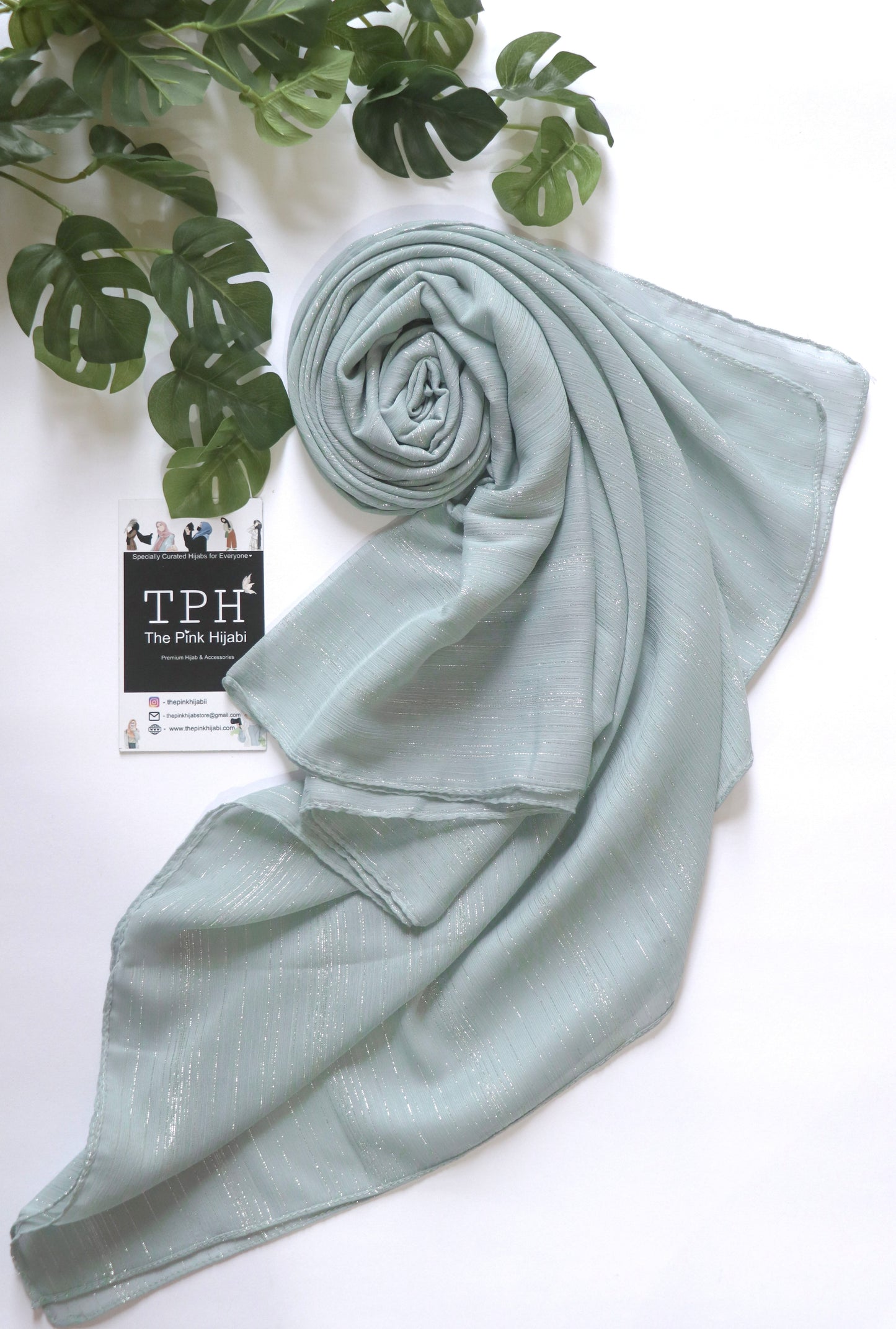 METALLIC CHIFFON HIJAB