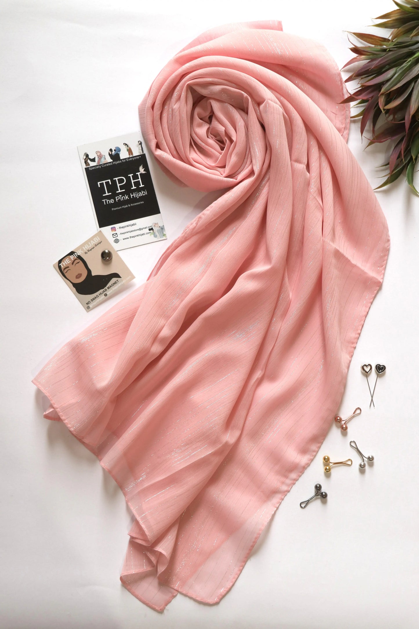 METALLIC CHIFFON HIJAB