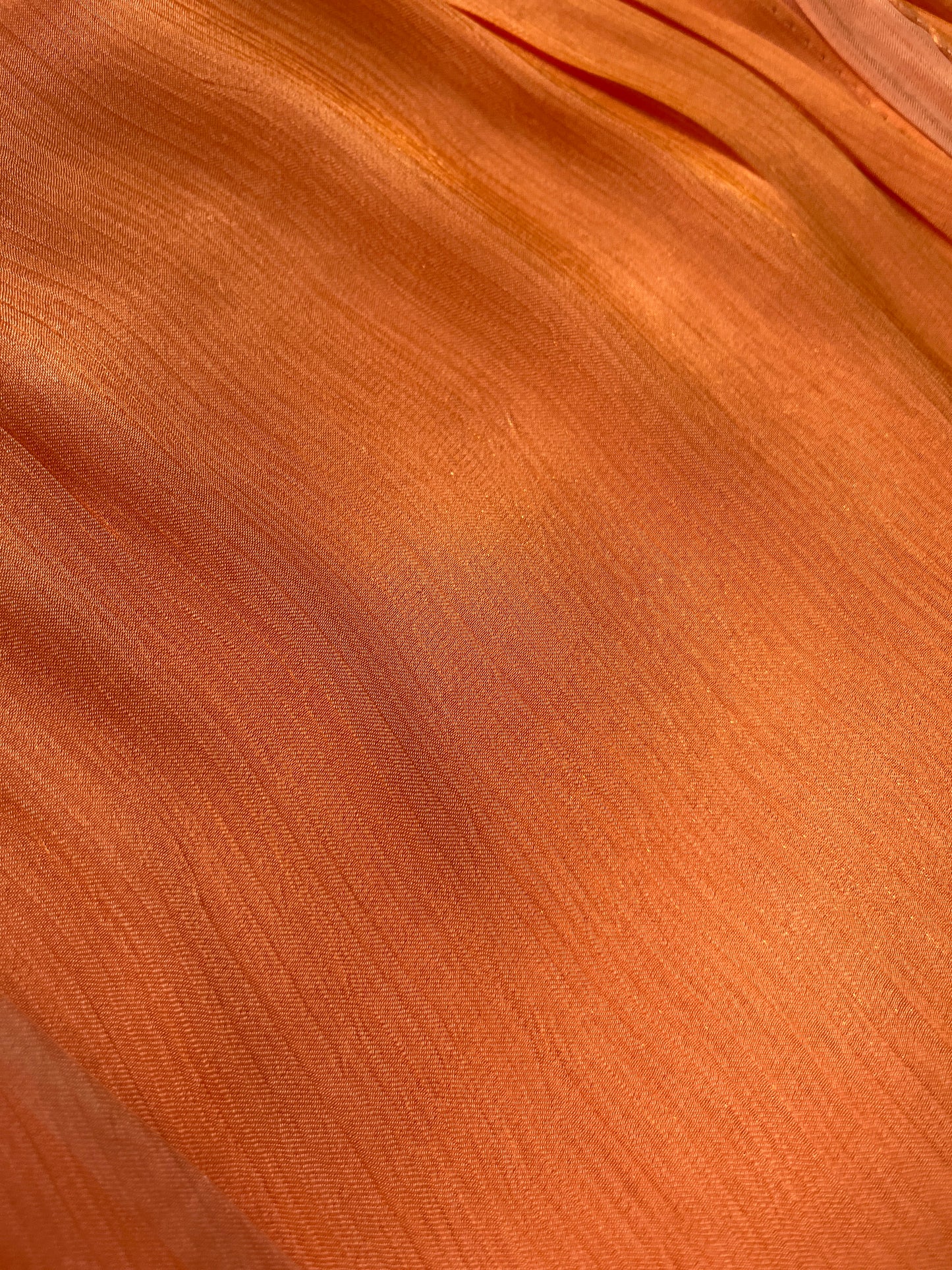 Rust Orange Organza Shimmer Hijab