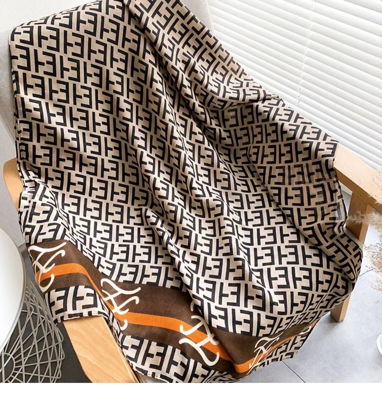 Branded Print Viscose Cotton