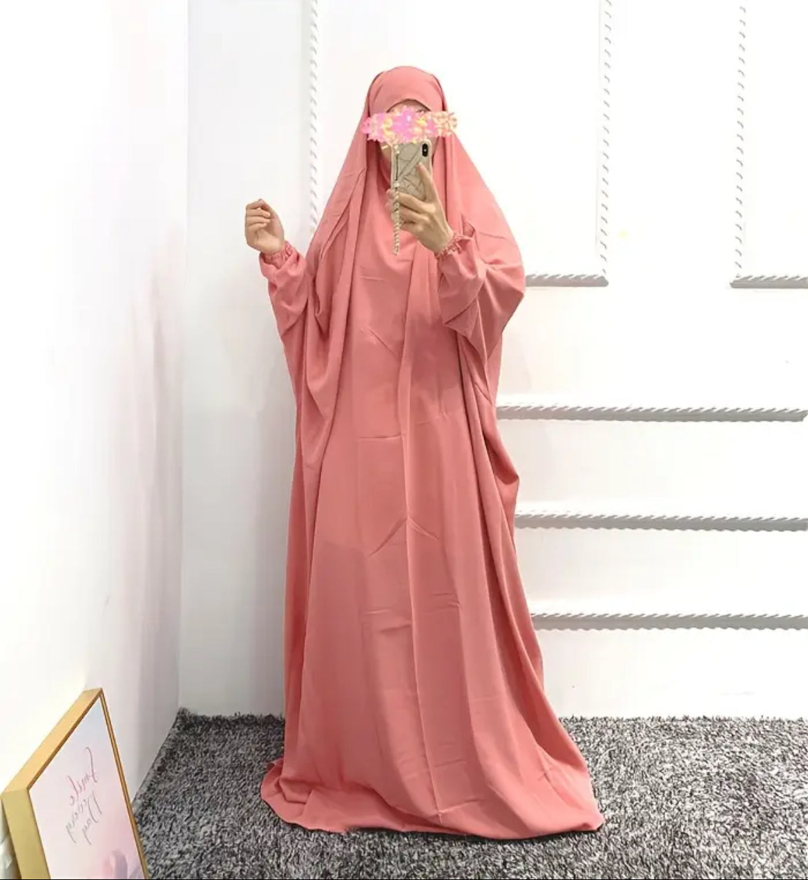 BLUSH LONG JILBAB 1 PCS