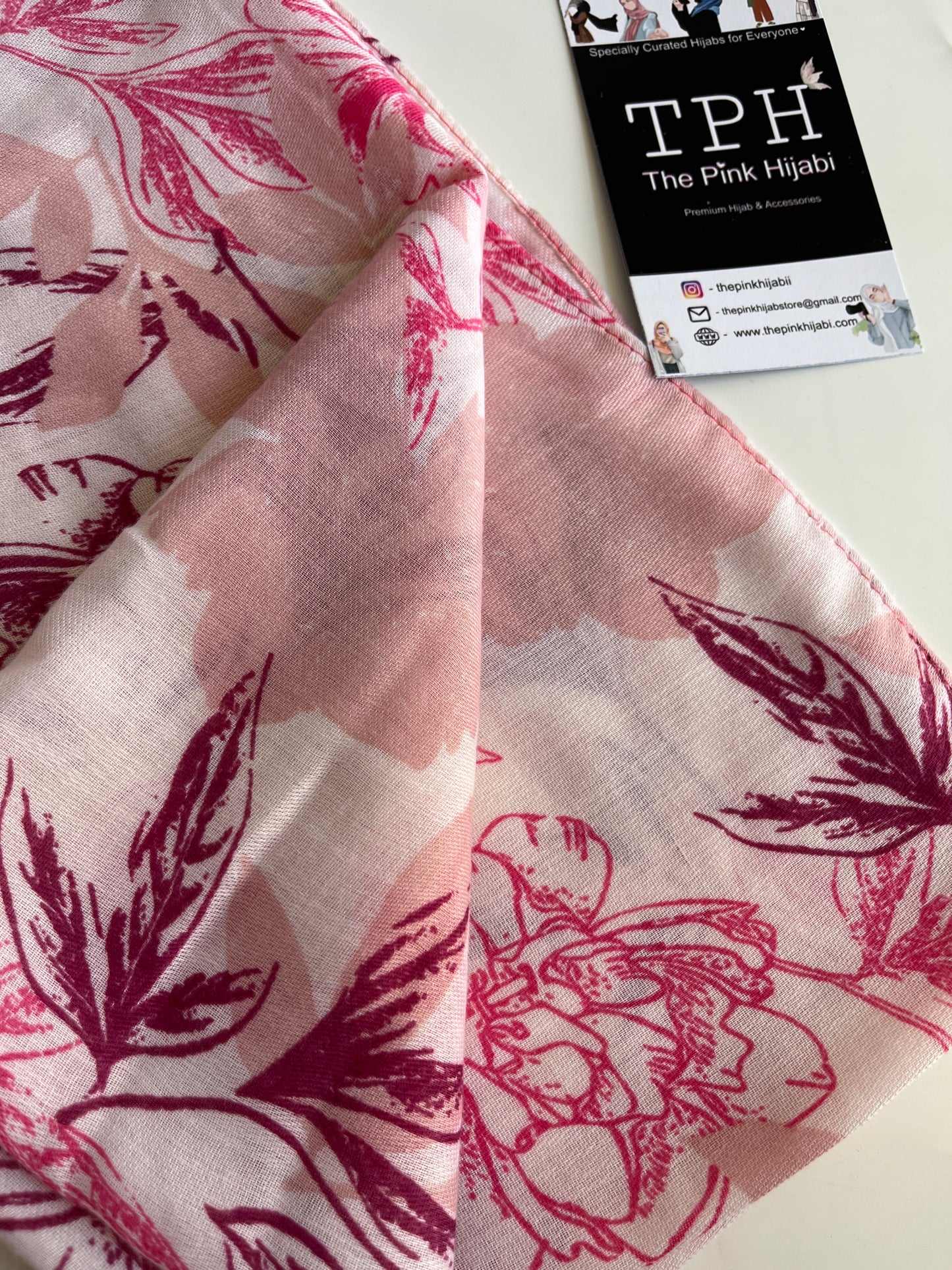 FLORAL PRINT COTTON HIJAB