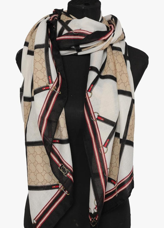 Branded Print Viscose Cotton