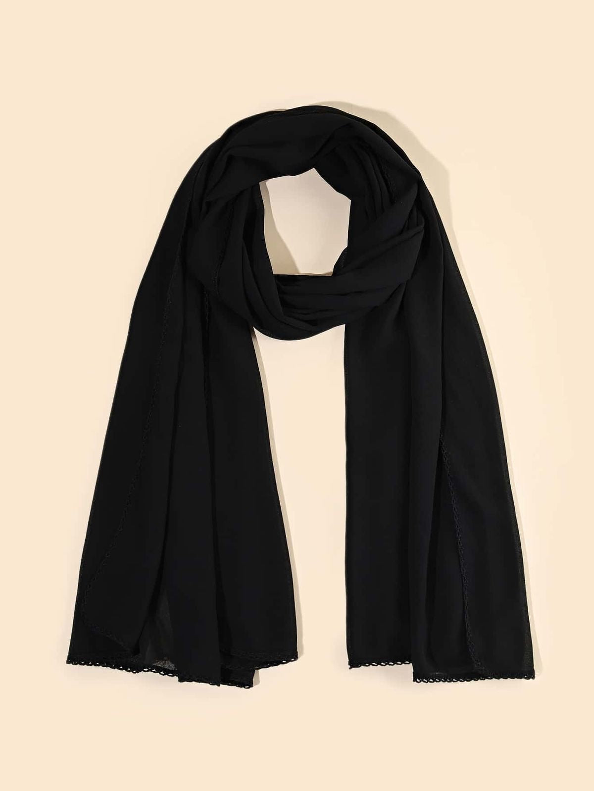 BLACK MALAYSIAN GEORGETTE 2 Mtr