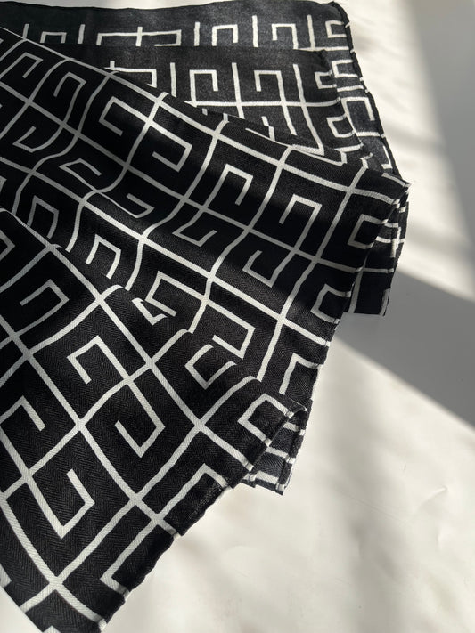 Branded Print Viscose Cotton