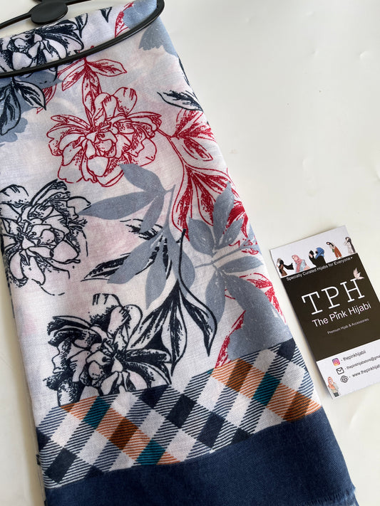 FLORAL PRINT COTTON HIJAB