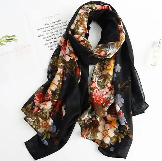 Branded Print Viscose Cotton