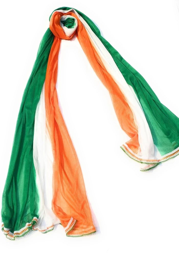Tiranga Dupatta Lycra