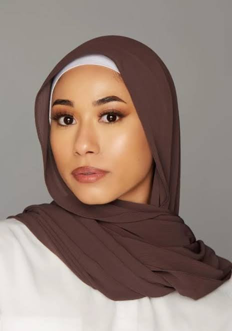 BROWN GEORGETTE HIJAB