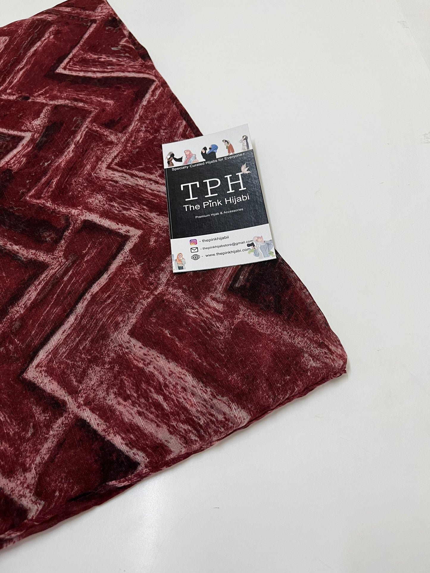 MAROON COTTON HIJAB