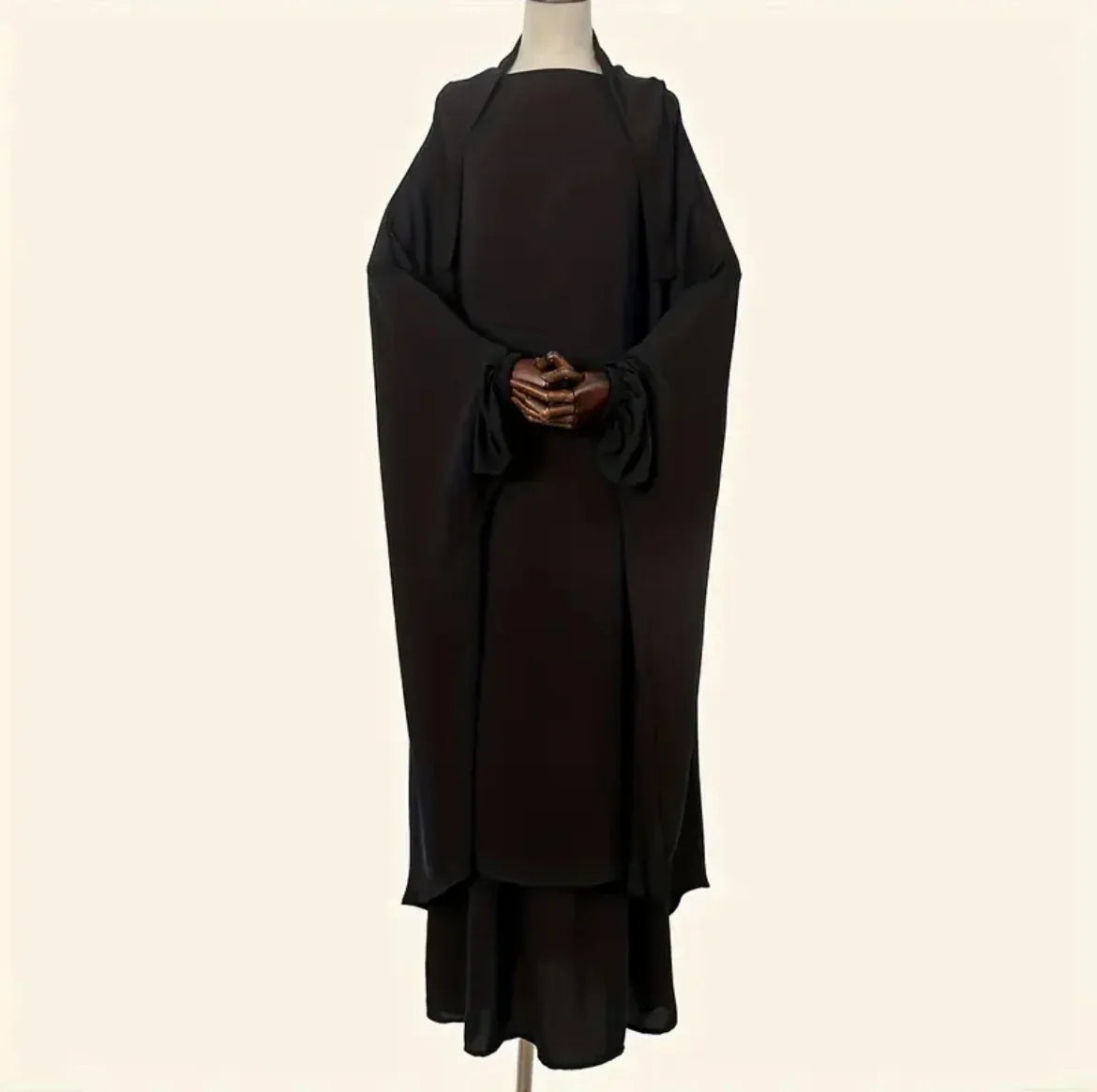 3 Pcs SKIRT JILBAB WITH NIQAB - The Pink Hijabi