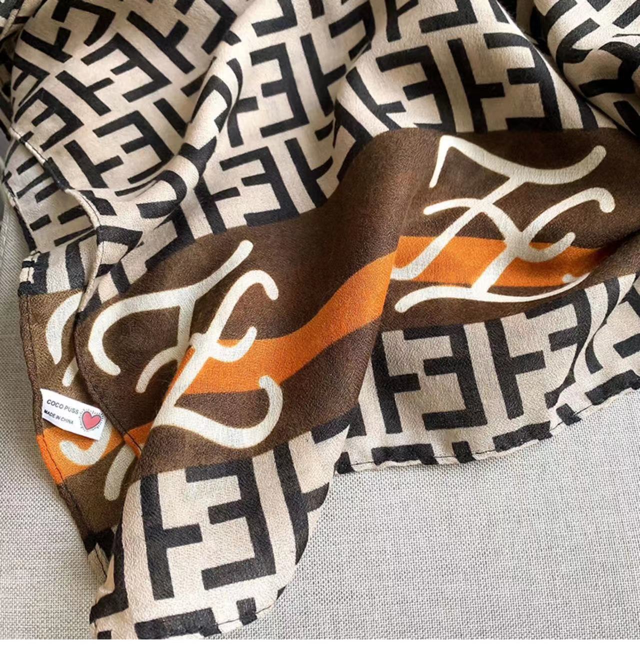 Branded Print Viscose Cotton