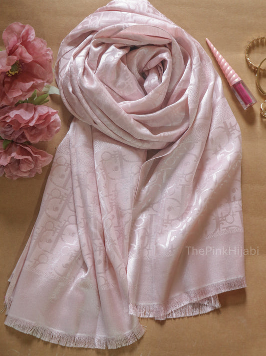 Christian Dior Brand Print Scarf – Viscose Satin Luxe