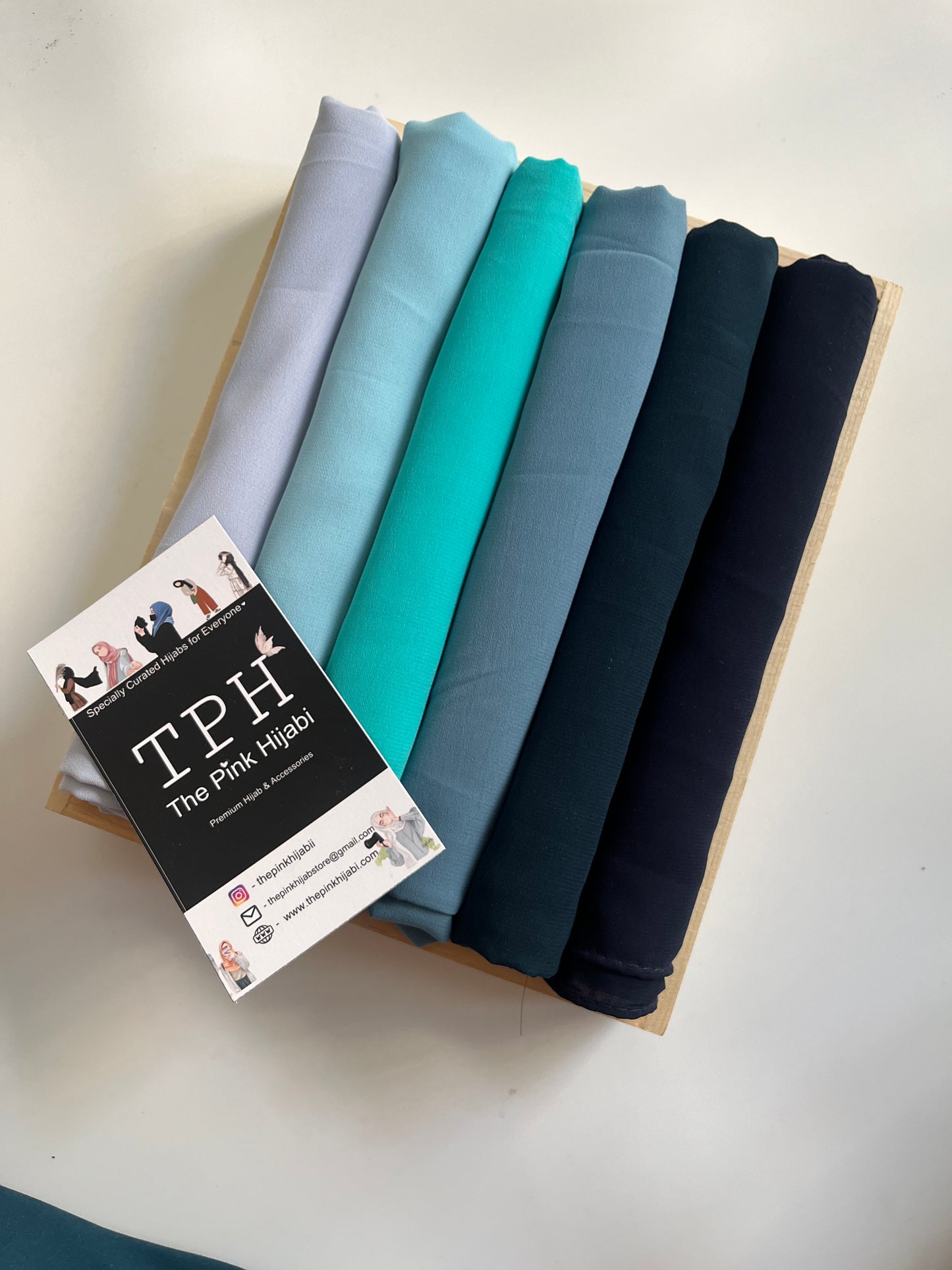 6 GEORGETTE HIJAB BOX SET