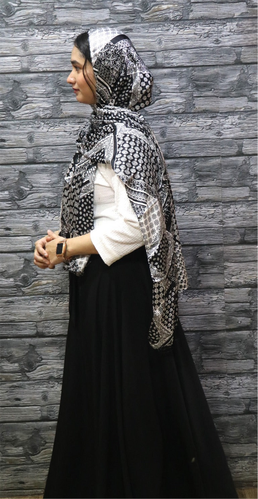 Grace Printed Satin Hijab
