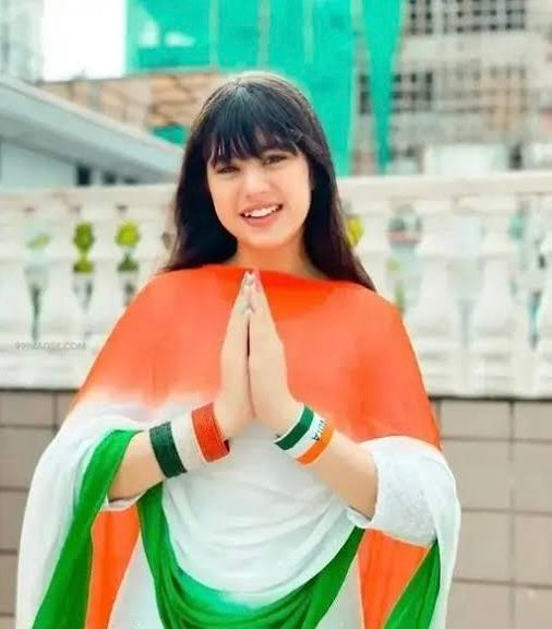 Tri Colour Chiffon Dupatta