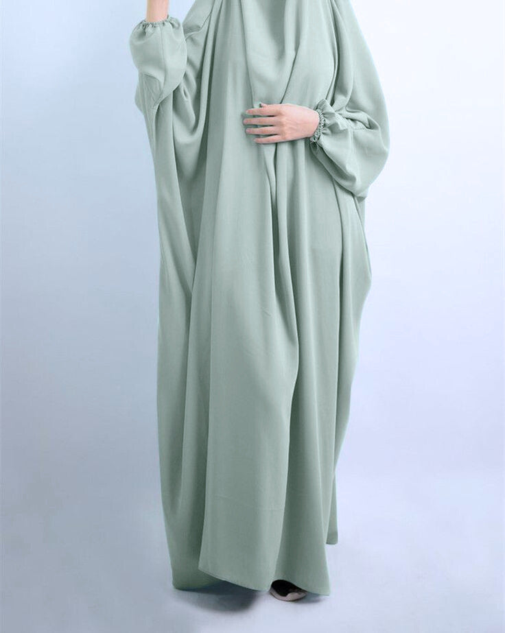ASH GREY LONG JILBAB 1 PCS