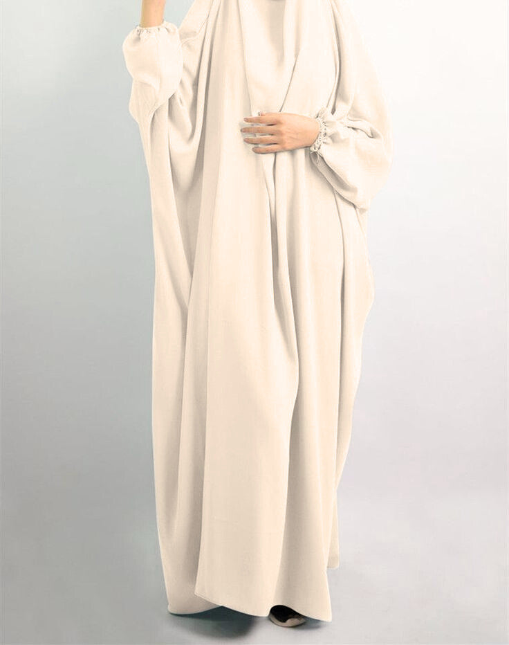 BEIGE LONG JILBAB 1 PCS