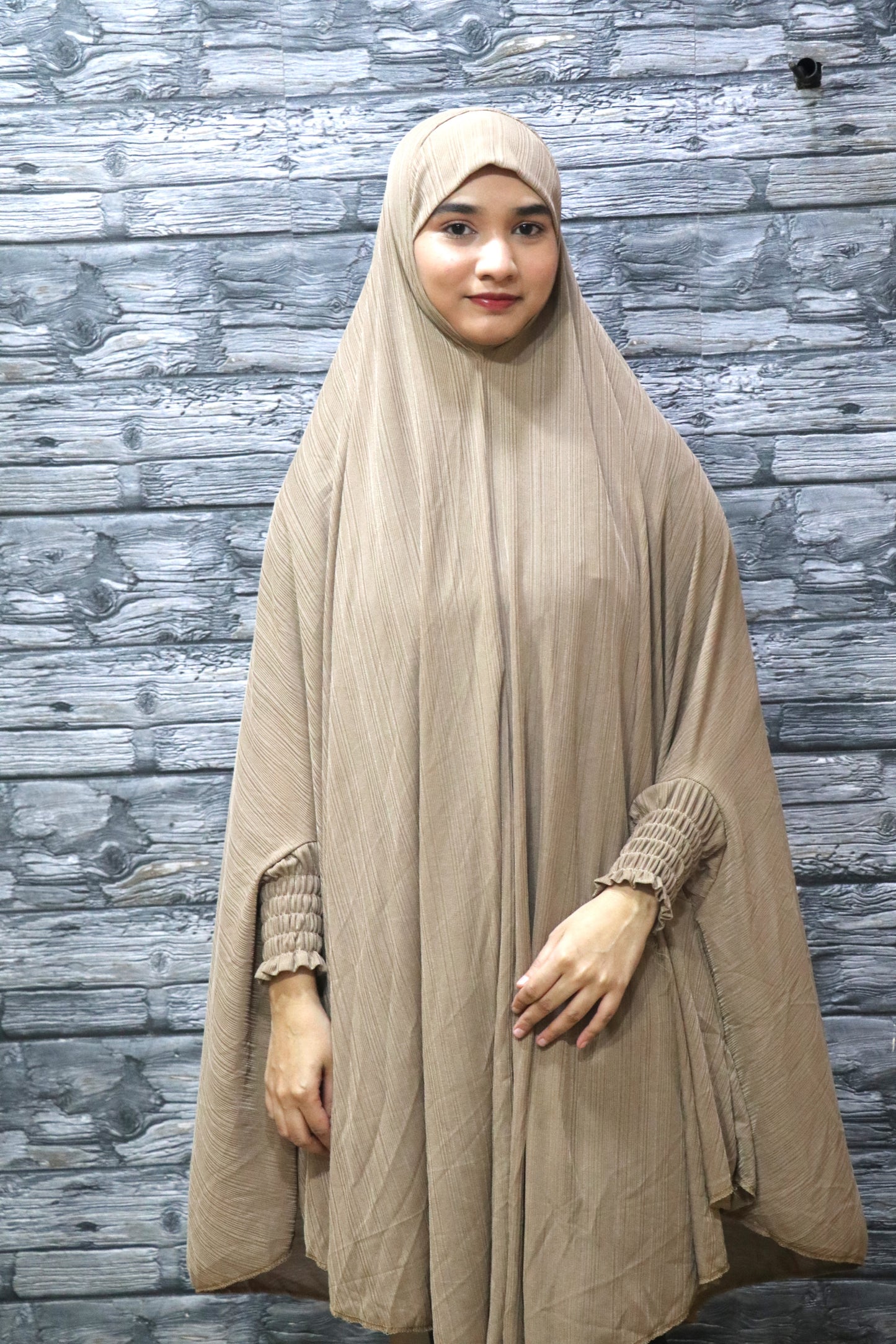 NUDE BROWN PRAYER DRESS