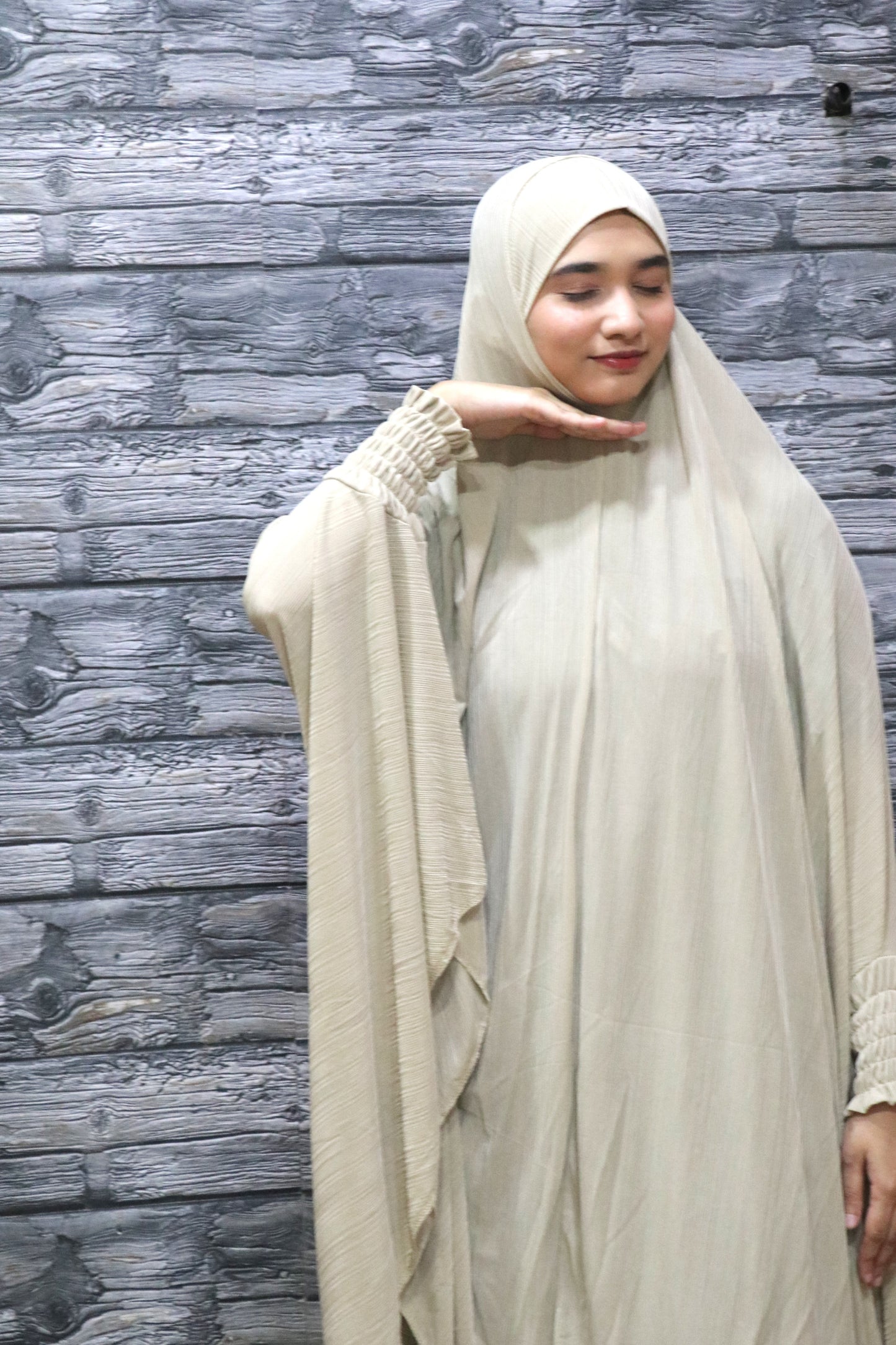 BEIGE PRAYER DRESS
