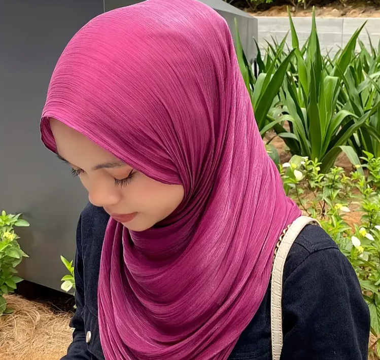 BARBIE PINK PREMIUM MUNA SATIN HIJAB