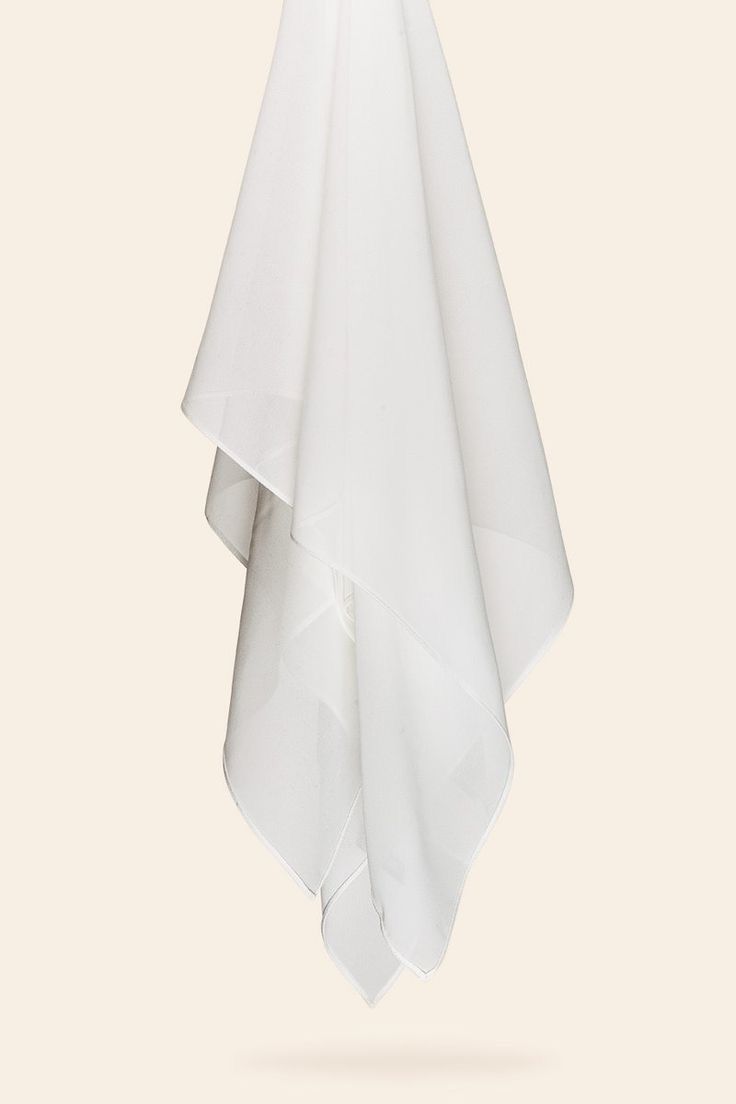 WHITE GEORGETTE HIJAB