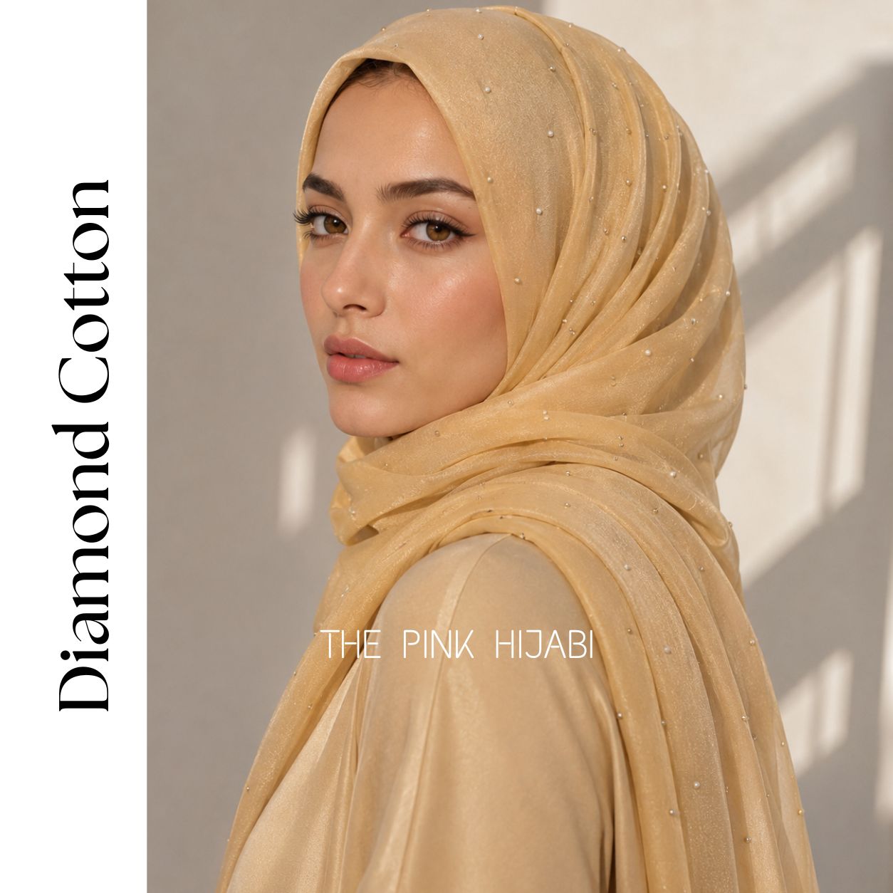 Diamond Cotton Hijab | Soft & Breathable Everyday Scarf | The Pink Hijabi