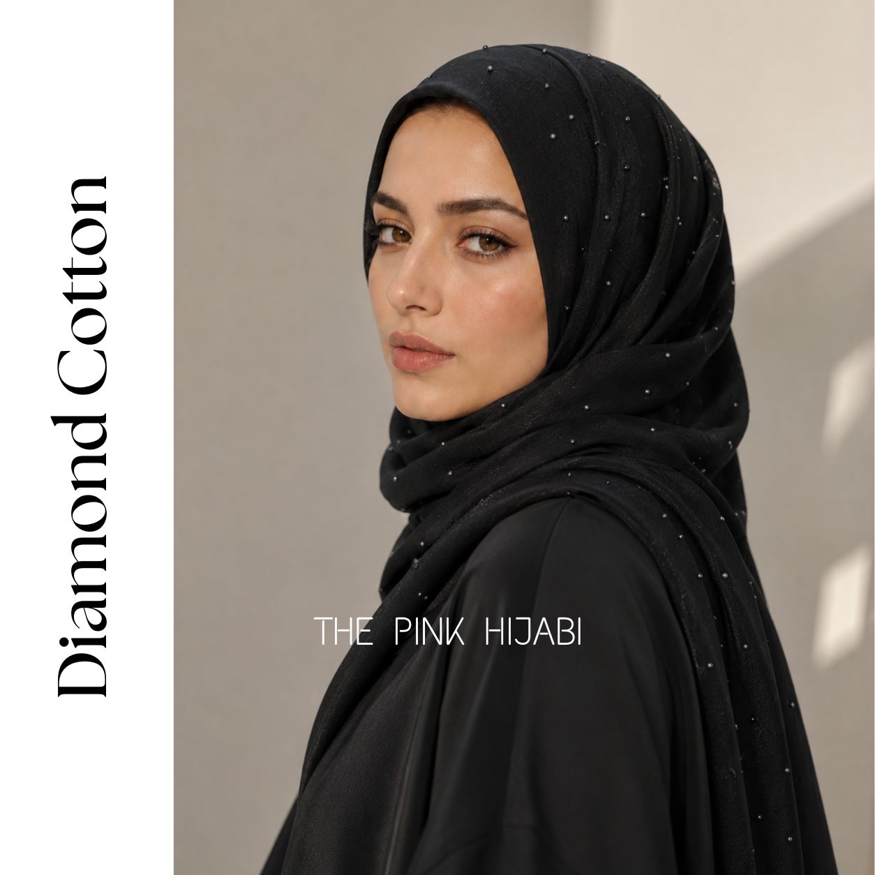 Diamond Cotton Hijab | Soft & Breathable Everyday Scarf | The Pink Hijabi