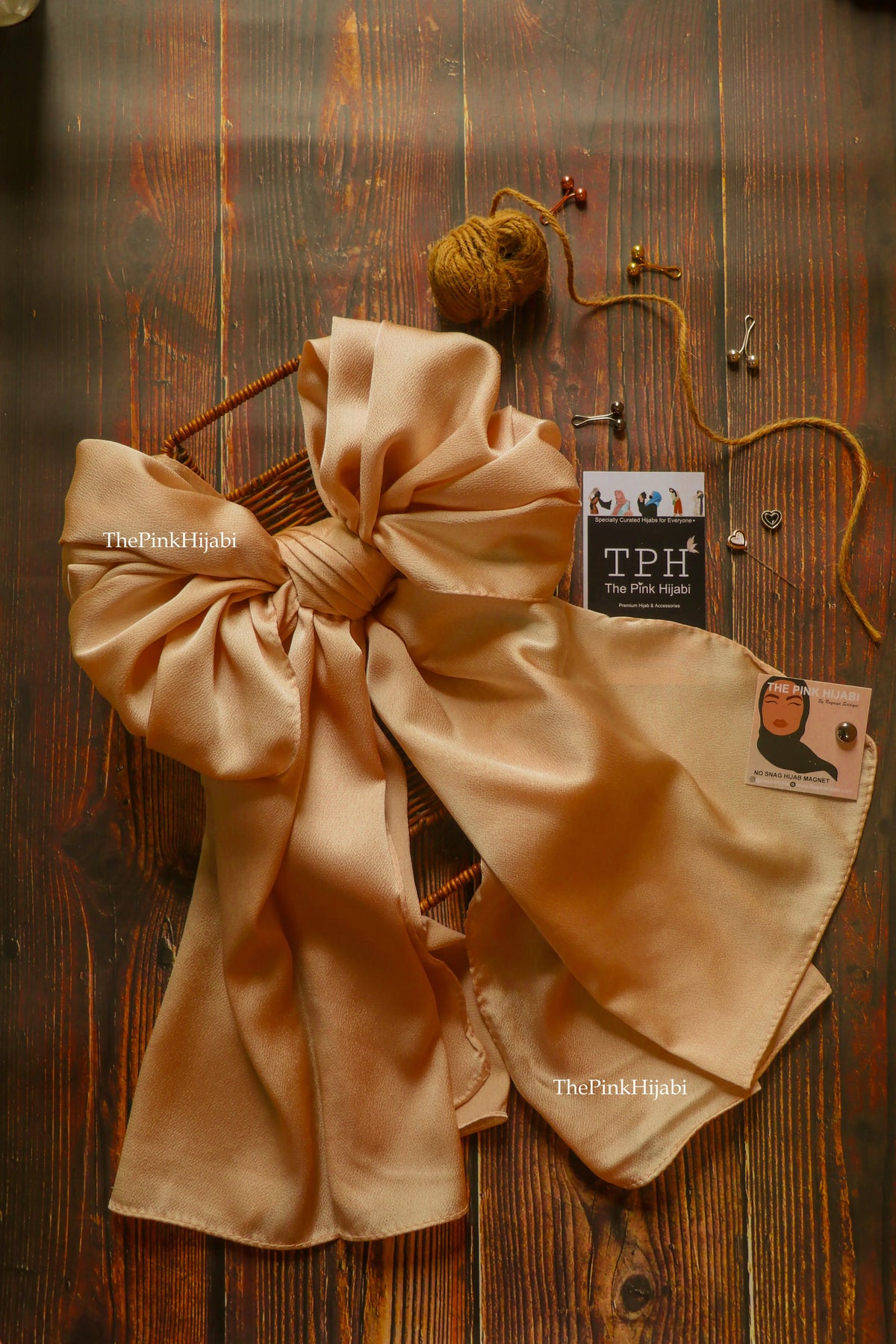 Bubble Satin Hijab – Lightweight, Non-Slippery, Glossy Finish