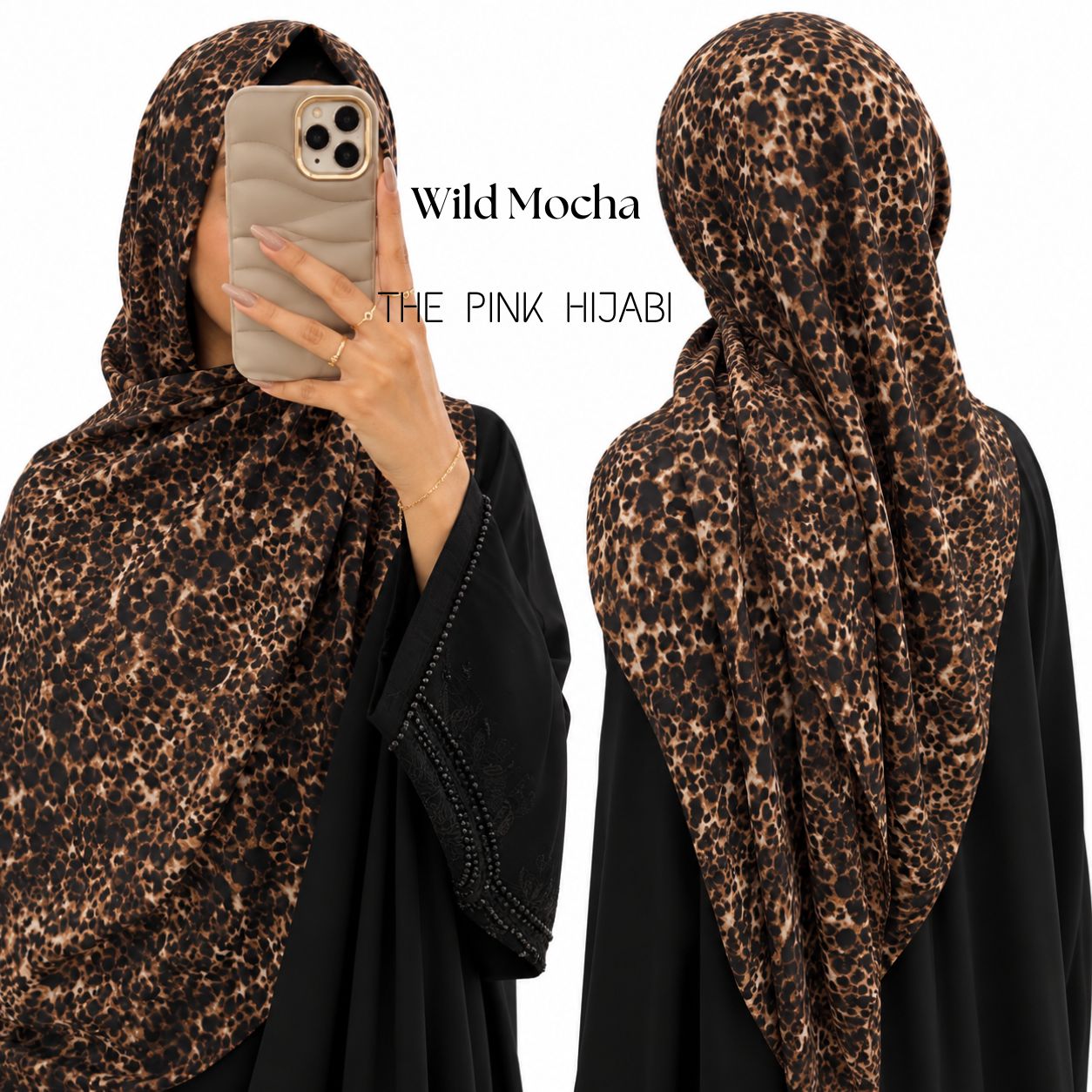 Animal print scarf hijab by The Pink Hijabi