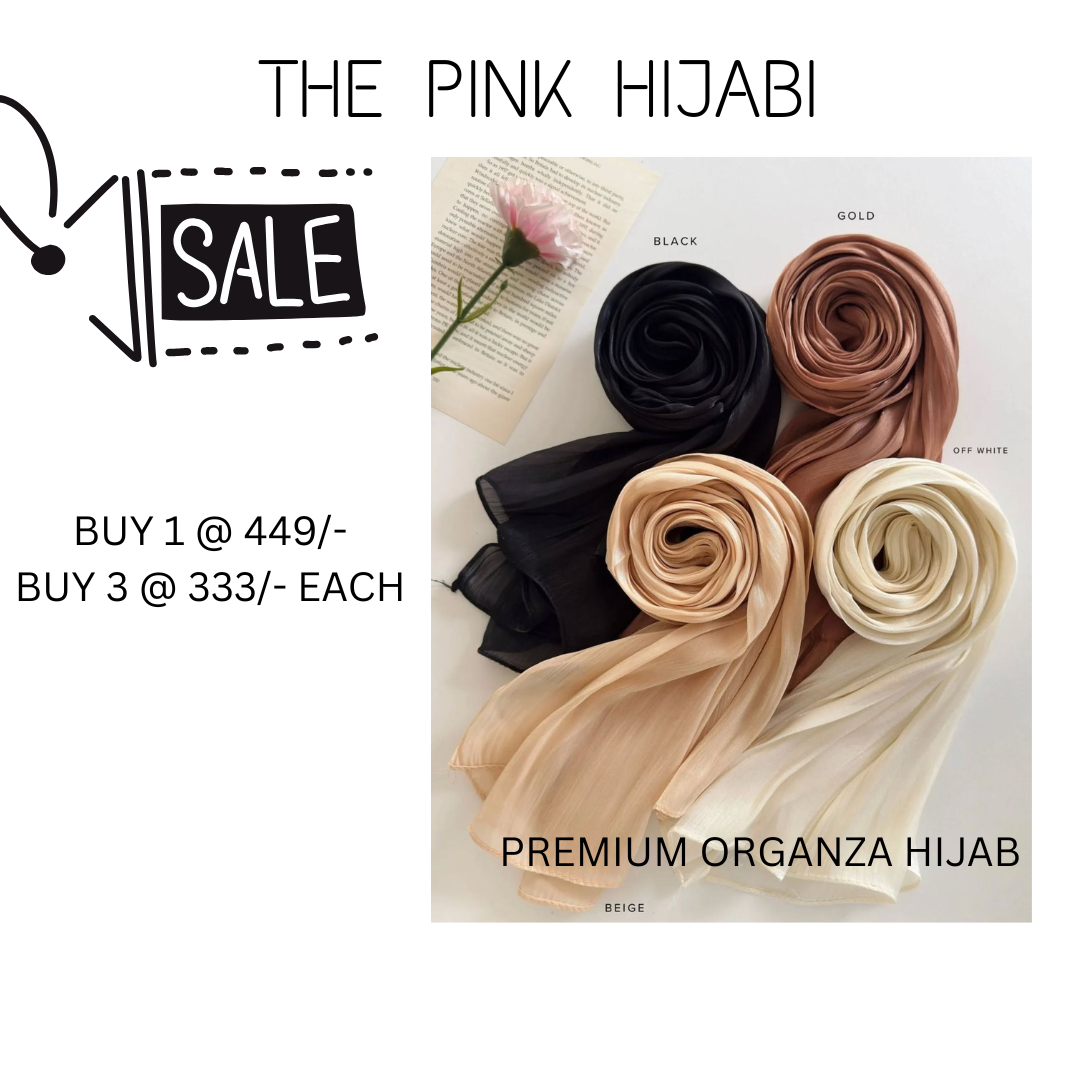 Organza Hijabs Online | Shimmer & Elegant Styles
