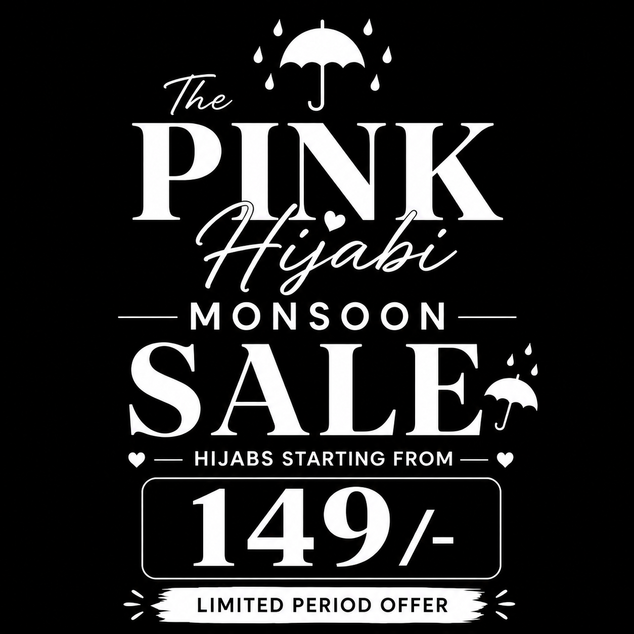 Monsoon Sale Hijabs starting from 149/-