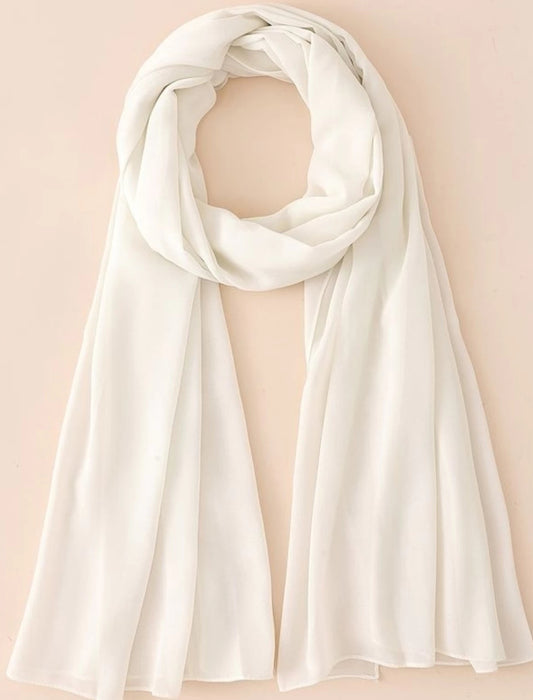 OFF WHITE GEORGETTE HIJAB