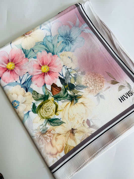 Floral Print Bubble Chiffon