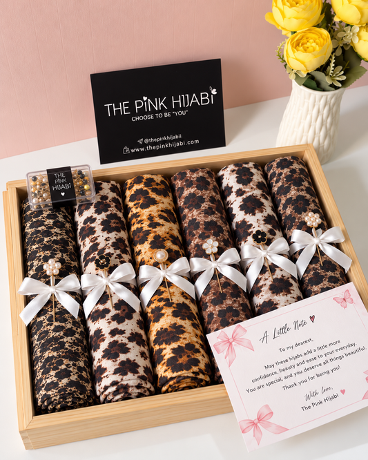 Luxe Leopard Print Premium Hijab Hamper