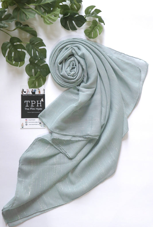 METALLIC CHIFFON HIJAB