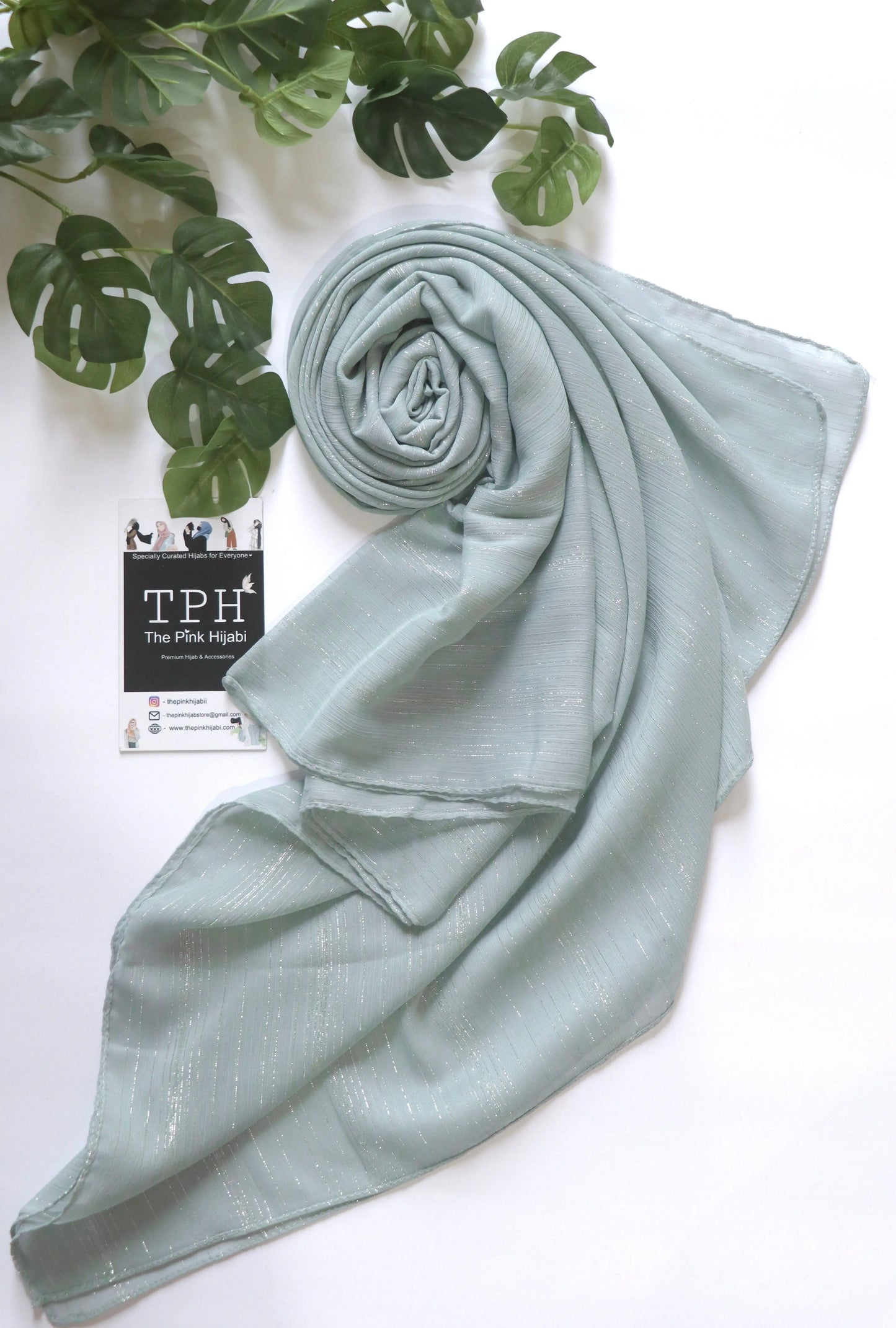 METALLIC CHIFFON HIJAB