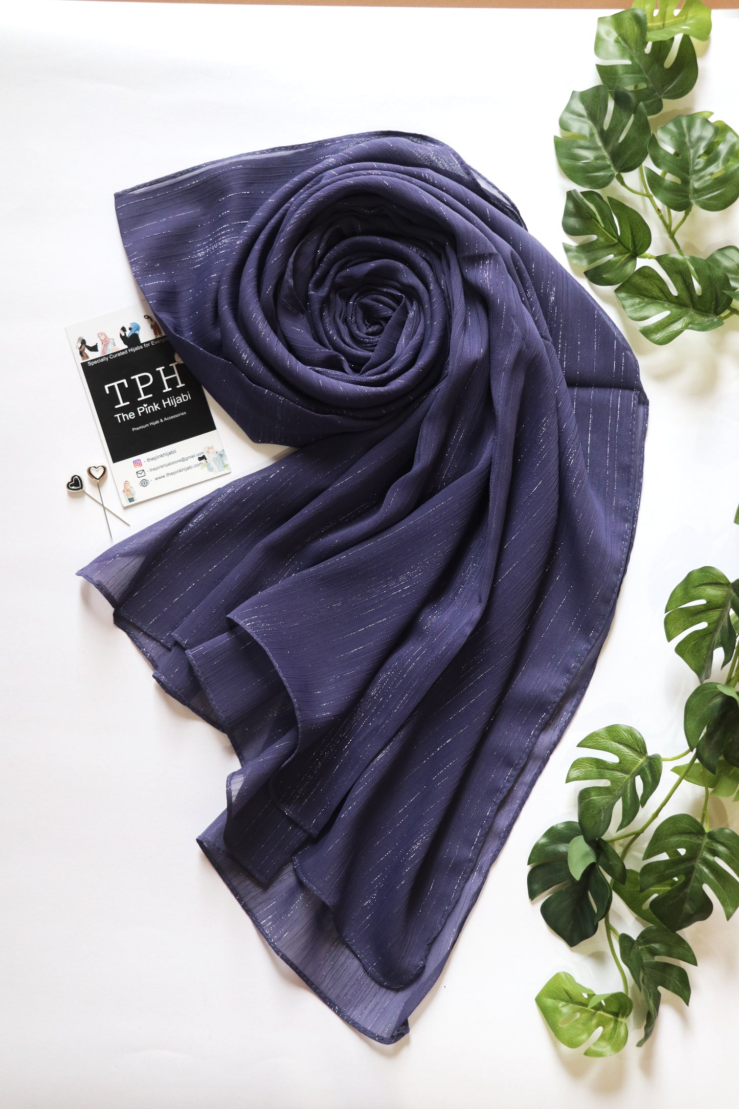 METALLIC CHIFFON HIJAB