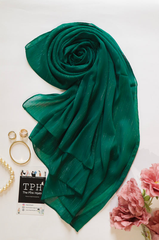 METALLIC CHIFFON HIJAB