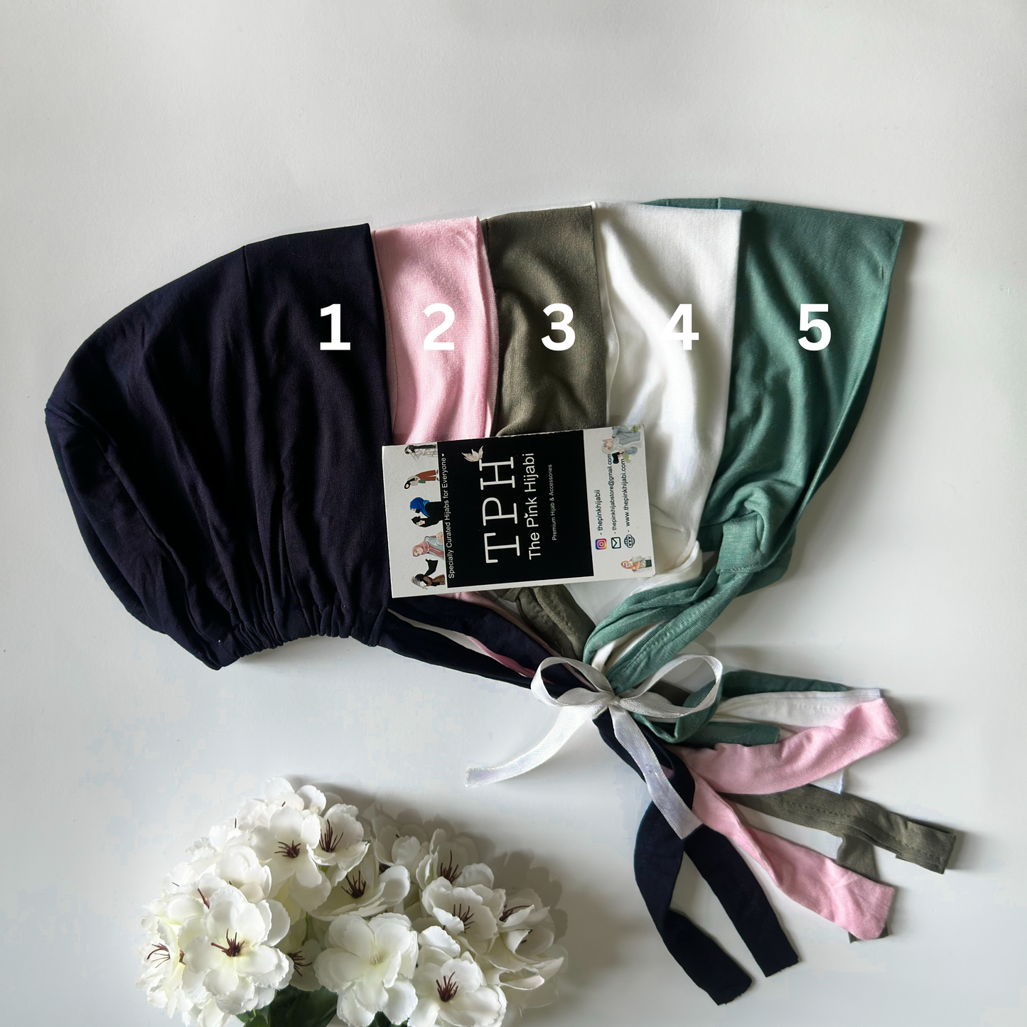 Premium Jersey Hijab Cap – The Classy Edit | 5 Shades