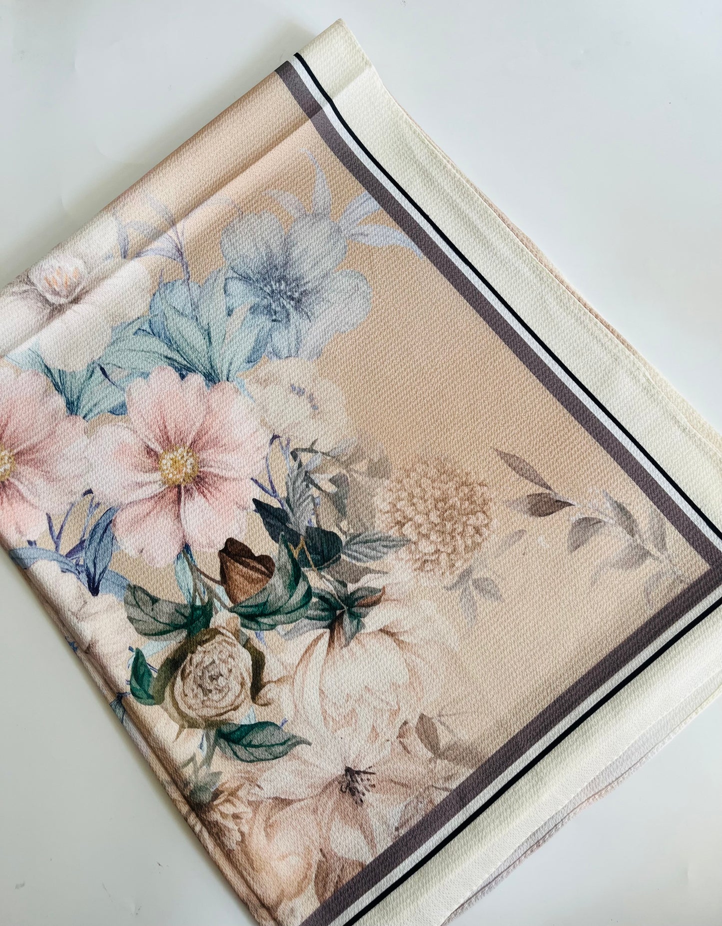 Floral Print Bubble Chiffon