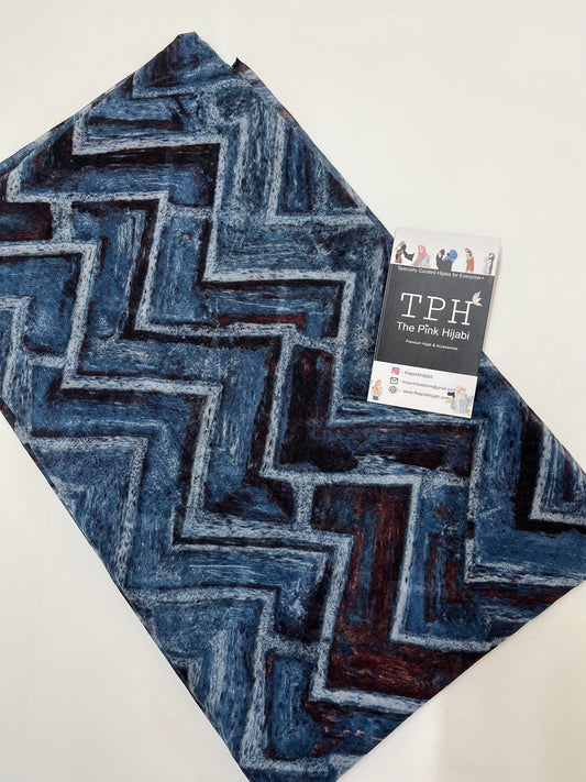 BLUE COTTON HIJAB