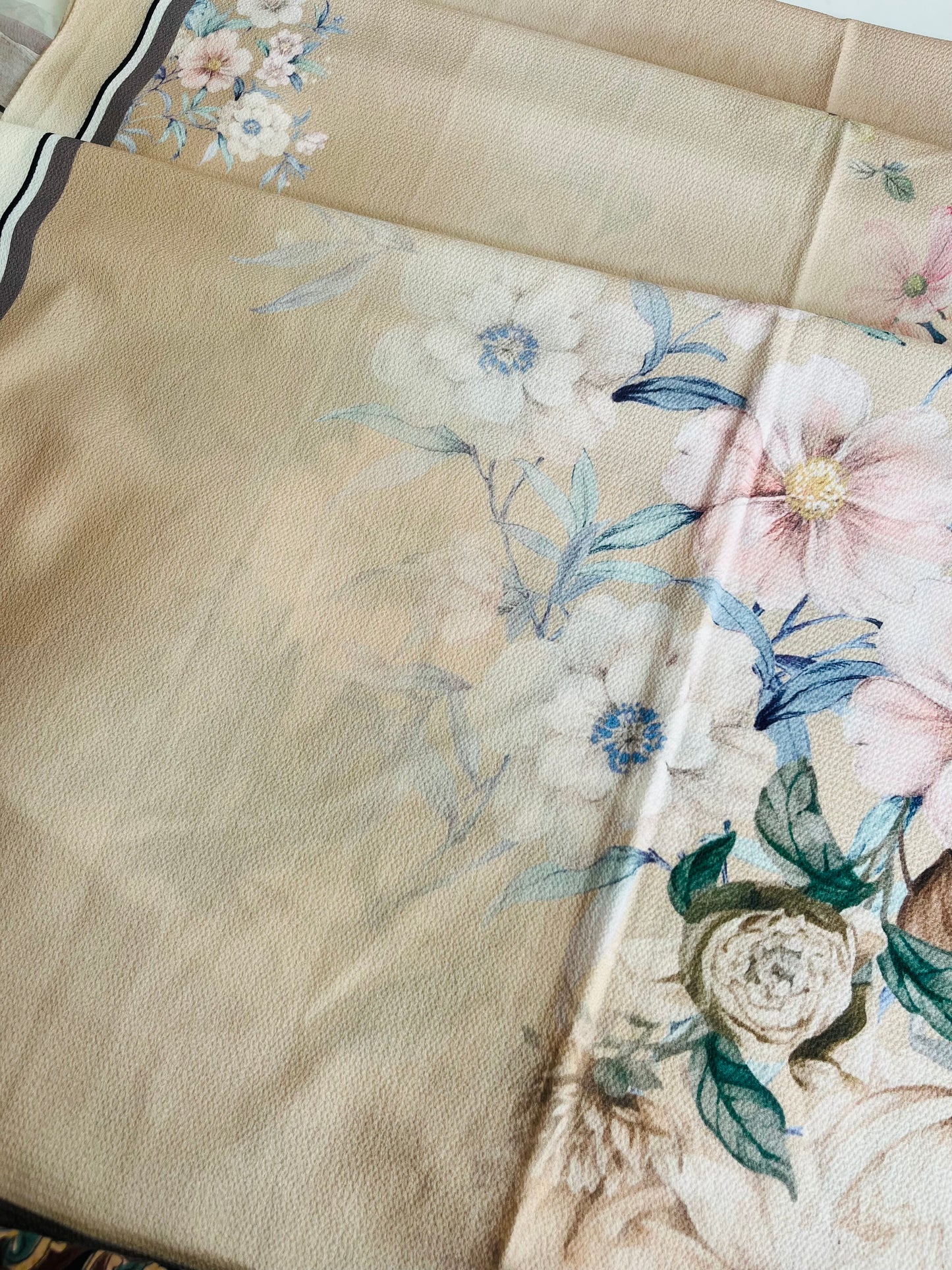 Floral Print Bubble Chiffon