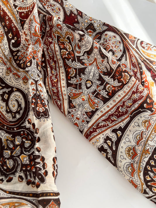 Branded Print Viscose Cotton