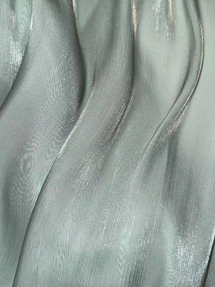 Mint Organza Shimmer Hijab