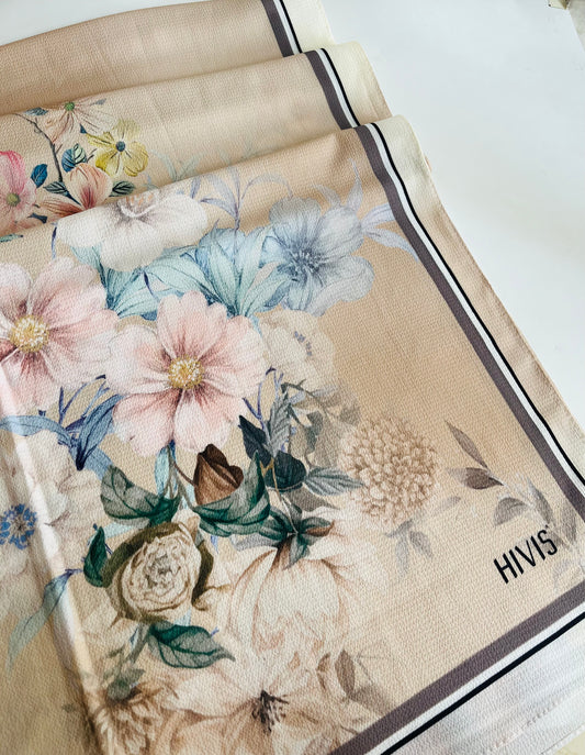 Floral Print Bubble Chiffon