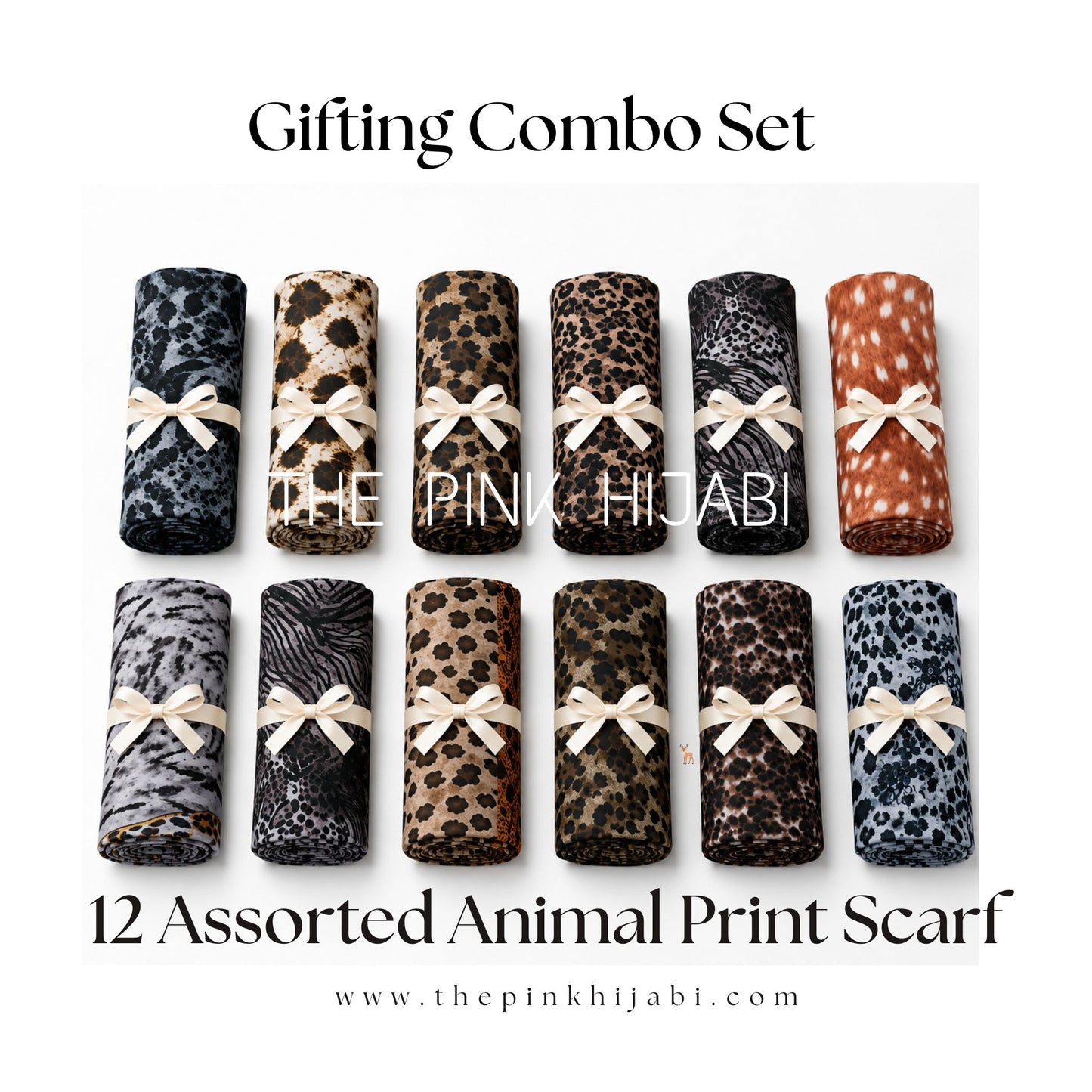 Animal print scarf hijab by The Pink Hijabi

