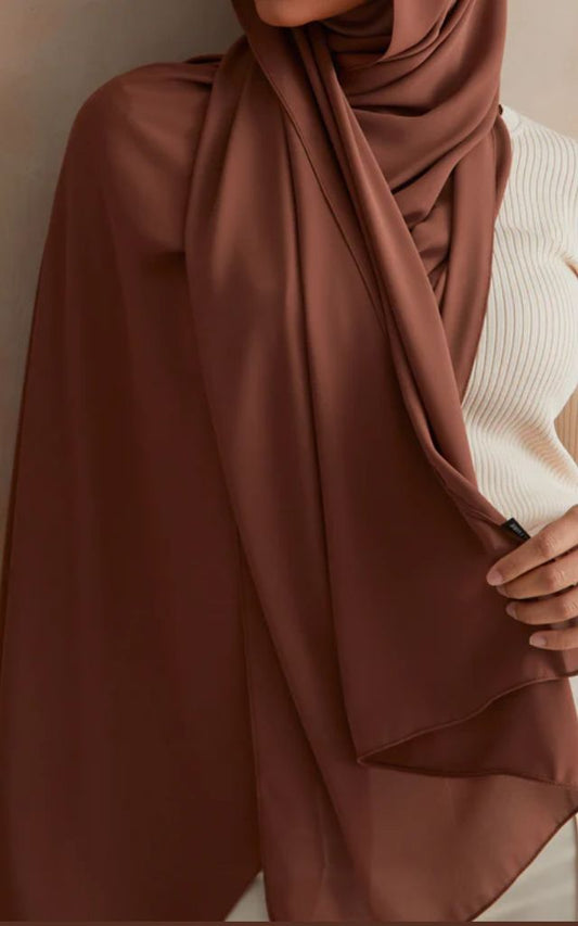 COCO BROWN GEORGETTE HIJAB