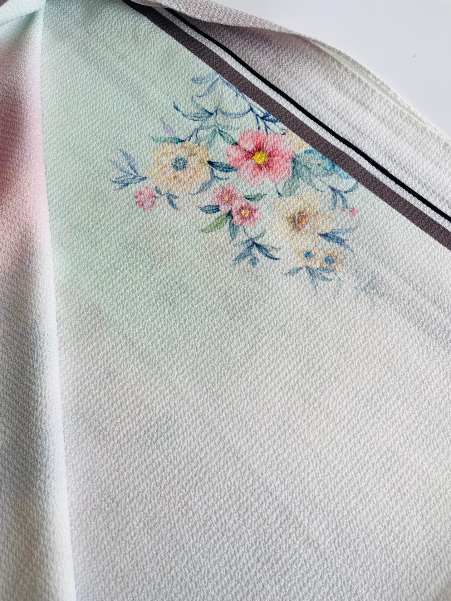 Floral Print Bubble Chiffon