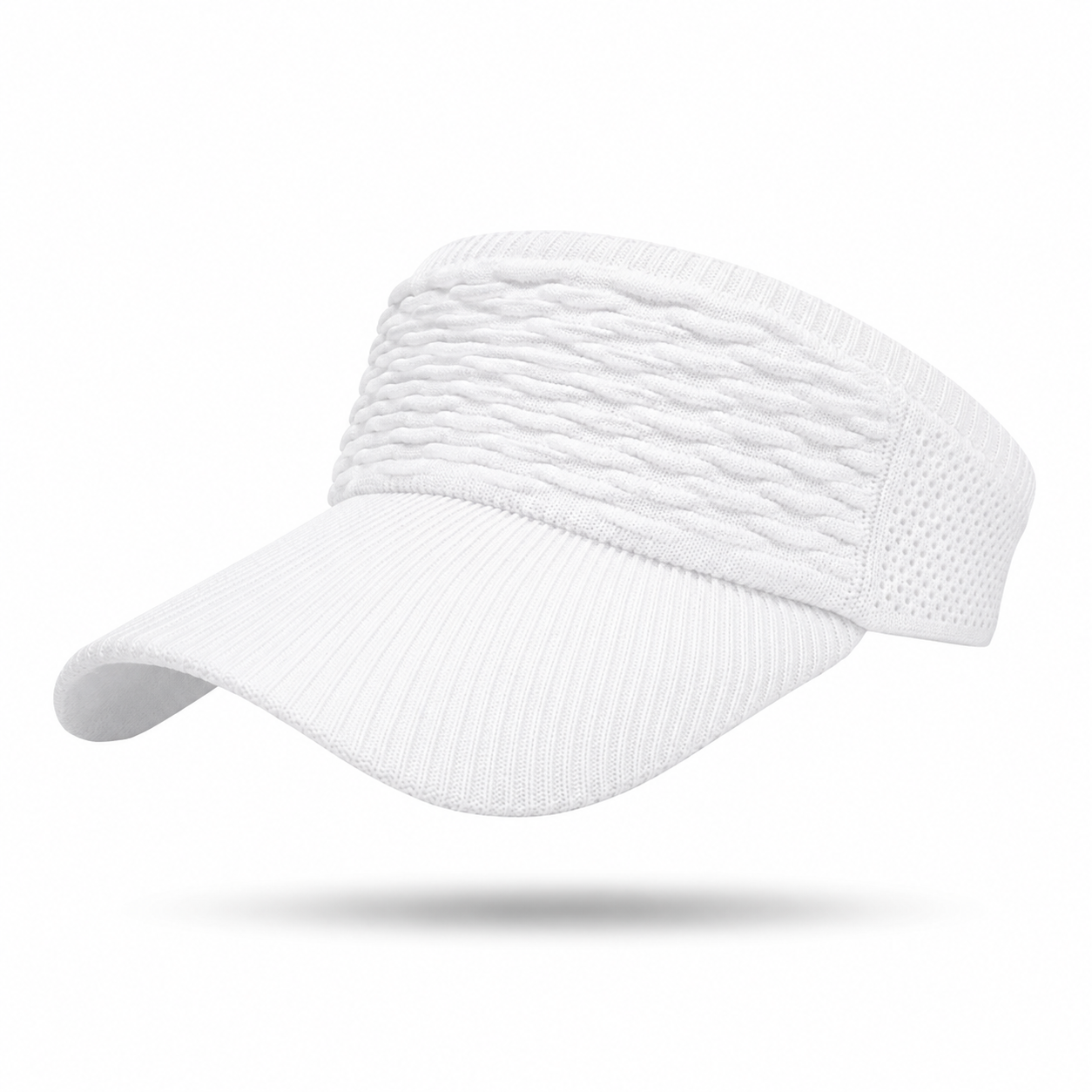 Premium Sports Visor Hijab Cap White| The Pink Hijabi